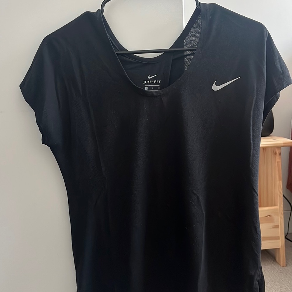 Black Nike open back tee